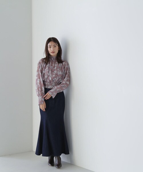 NATURAL BEAUTY BASIC(ナチュラルビューティーベーシック)の「◇ジャガードプリントシャーリングブラウス(シャツ/ブラウス・レディース・ピンク系その他/ホワイト系その他・FREE)」の21枚目の写真