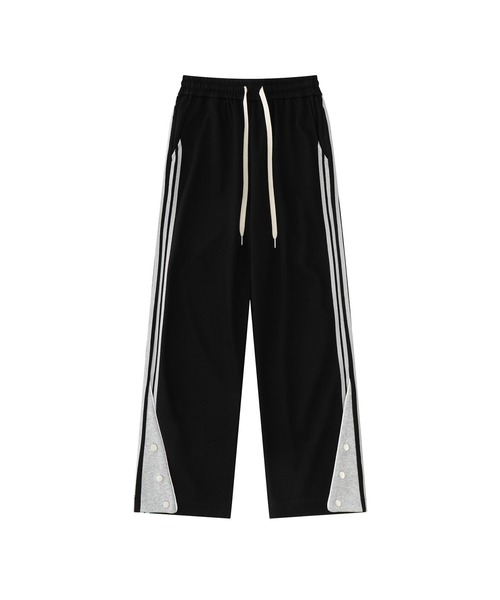 aimoha(アイモハ)の「aimoha outdoorワイドシルエットサイドラインスウェットパンツ(スウェットパンツ・レディース・グレー/ブラック・MEDIUM/SMALL/LARGE)」の6枚目の写真