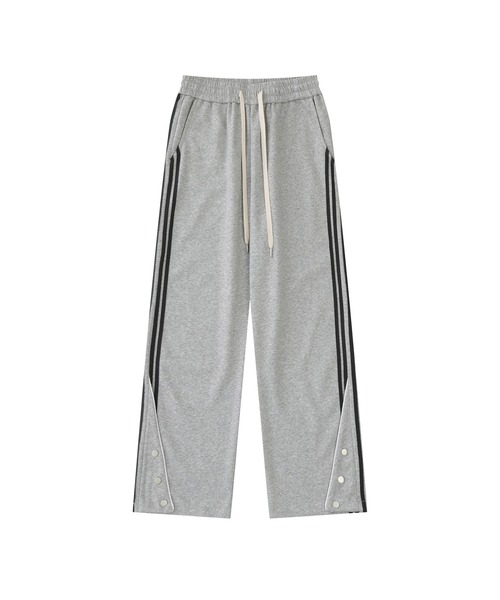 aimoha(アイモハ)の「aimoha outdoorワイドシルエットサイドラインスウェットパンツ(スウェットパンツ・レディース・グレー/ブラック・MEDIUM/SMALL/LARGE)」の7枚目の写真