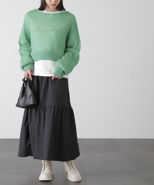 FREE'S MART（フリーズマート）の「◆シアーモヘアライクニット（ニット/セーター・レディース・ベージュ/ピンク/ホワイト/グリーン・FREE）」の18枚目の写真