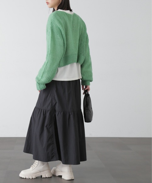 FREE'S MART（フリーズマート）の「◆シアーモヘアライクニット（ニット/セーター・レディース・ベージュ/ピンク/ホワイト/グリーン・FREE）」の19枚目の写真