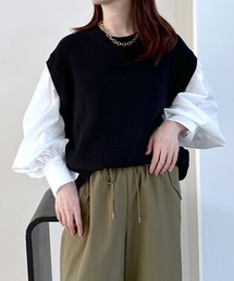 LEPSIM | 12ゲージ袖パフ切り替えプルオーバー　961530(ニット/セーター)