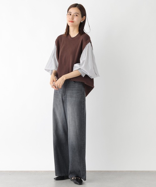 LEPSIM（レプシィム）の「12ゲージ袖パフ切り替えプルオーバー　961530（ニット/セーター・レディース・ブラウン系その他/ブラウン/オレンジ/ブラック・FREE）」の16枚目の写真