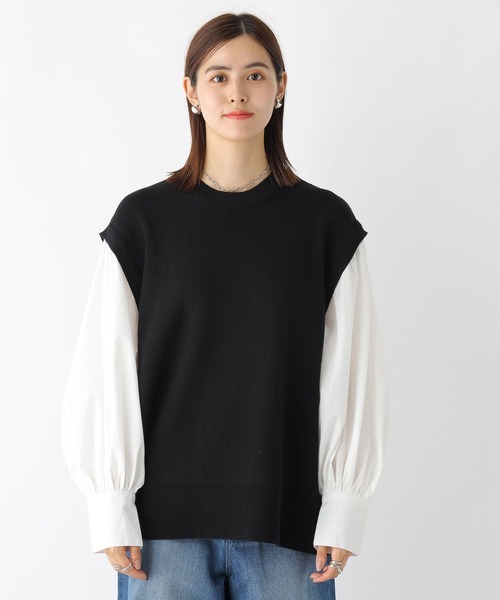 LEPSIM（レプシィム）の「12ゲージ袖パフ切り替えプルオーバー　961530（ニット/セーター・レディース・ブラウン系その他/ブラウン/オレンジ/ブラック・FREE）」の18枚目の写真