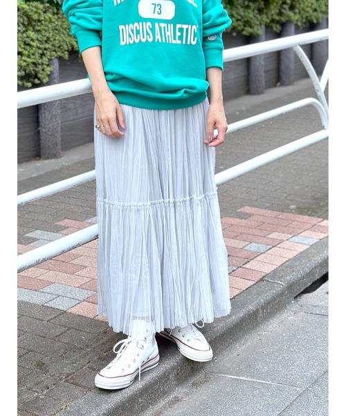 LEPSIM（レプシィム）の「チュール2WAYレイヤースカート　968189（スカート・レディース・ブラウン/ライトグレー/ブラック・FREE）」の3枚目の写真