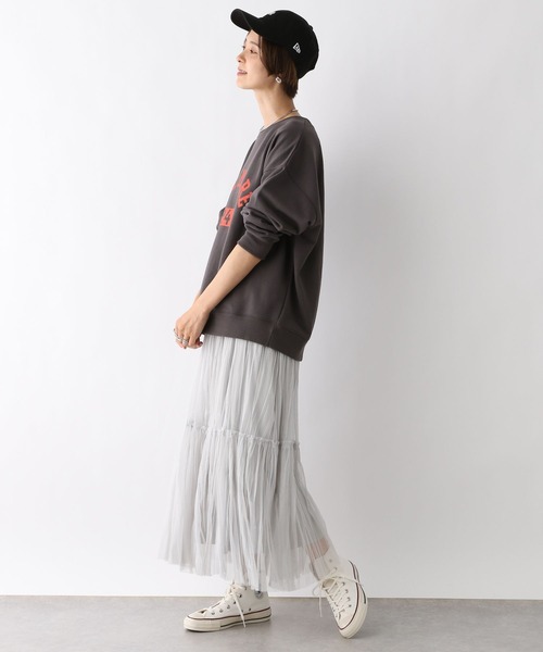 LEPSIM（レプシィム）の「チュール2WAYレイヤースカート　968189（スカート・レディース・ブラウン/ライトグレー/ブラック・FREE）」の13枚目の写真