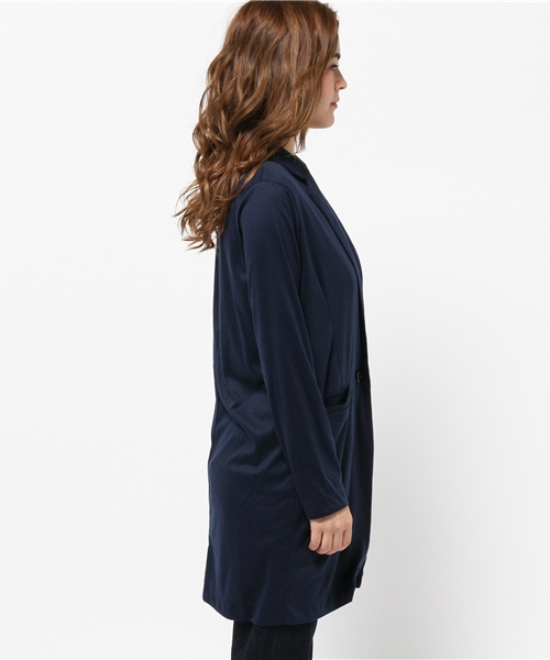 OUTLET(アウトレット)の「【Discoat】TRスムースチェスターコート(チェスターコート・レディース・グレー/ネイビー・MEDIUM/LARGE)」の4枚目の写真