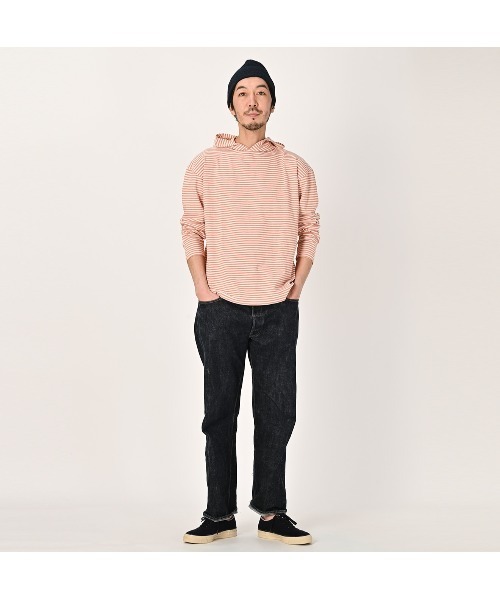 美品 45R 4545縞の908フーディ 45R（フォーティファイブアール）の「4545縞の908フーディ（パーカー