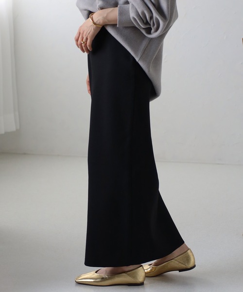 Bonjour Sagan（ボンジュールサガン）の「フロントジップストレートスカート（スカート・レディース・ブラック・FREE）」の3枚目の写真