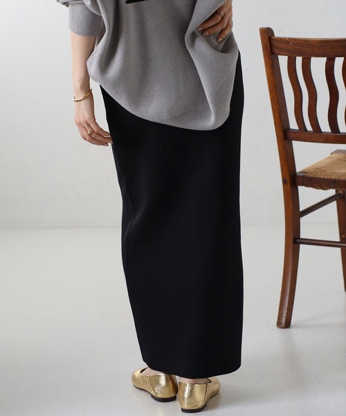 Bonjour Sagan（ボンジュールサガン）の「フロントジップストレートスカート（スカート・レディース・ブラック・FREE）」の5枚目の写真