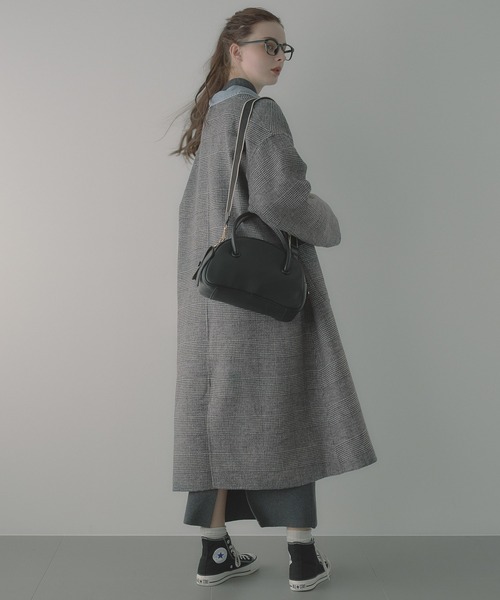 saloon(サルーン)の「SALOON(サルーン)/ミニボストンバッグ(ボストンバッグ・レディース・ブラウン/ブラック・FREE)」の8枚目の写真