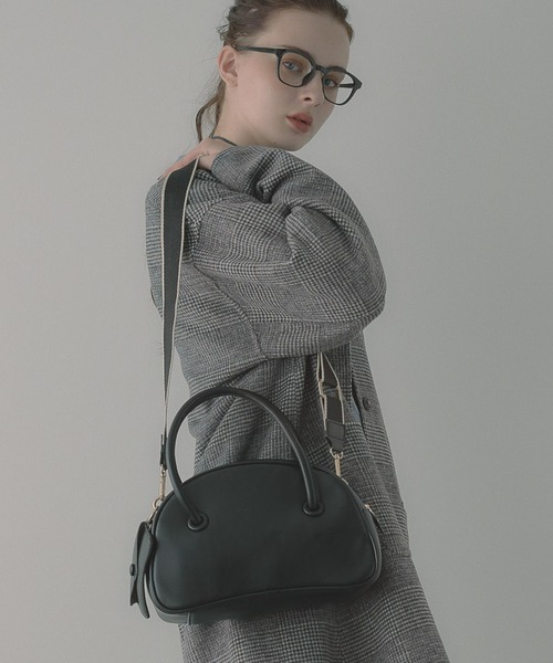 saloon(サルーン)の「SALOON(サルーン)/ミニボストンバッグ(ボストンバッグ・レディース・ブラウン/ブラック・FREE)」の3枚目の写真