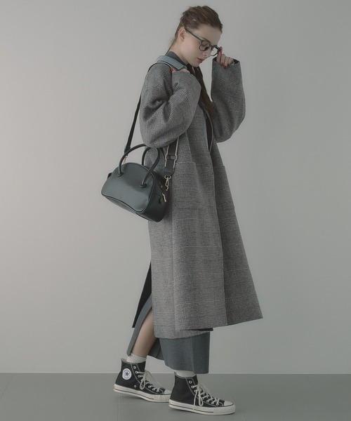 saloon(サルーン)の「SALOON(サルーン)/ミニボストンバッグ(ボストンバッグ・レディース・ブラウン/ブラック・FREE)」の5枚目の写真