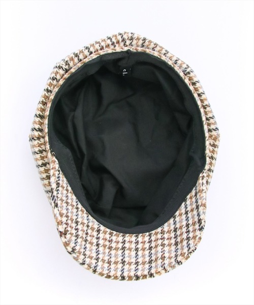 clear（クリア）の「チェック柄キャスケット（キャスケット・レディース・ベージュ/ブラウン・F）」の11枚目の写真