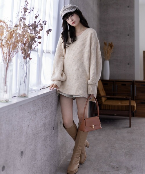 clear（クリア）の「チェック柄キャスケット（キャスケット・レディース・ベージュ/ブラウン・F）」の4枚目の写真