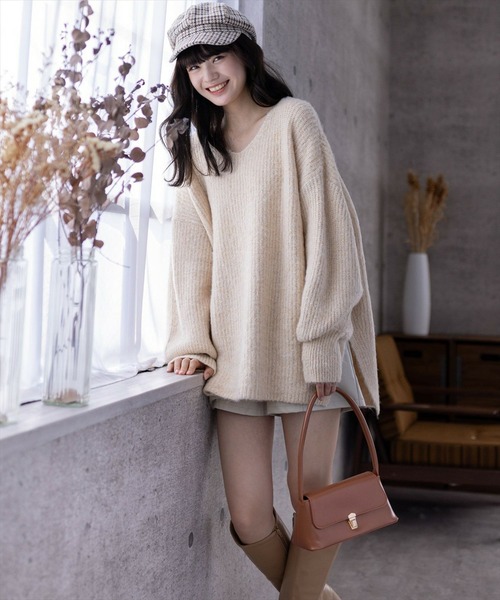 clear（クリア）の「チェック柄キャスケット（キャスケット・レディース・ベージュ/ブラウン・F）」の8枚目の写真