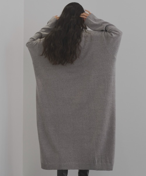 Libra Cue(リブラ キュー)の「ポロニットワンピース(ワンピース・レディース・グレー/ブラック/オフホワイト・FREE)」の22枚目の写真