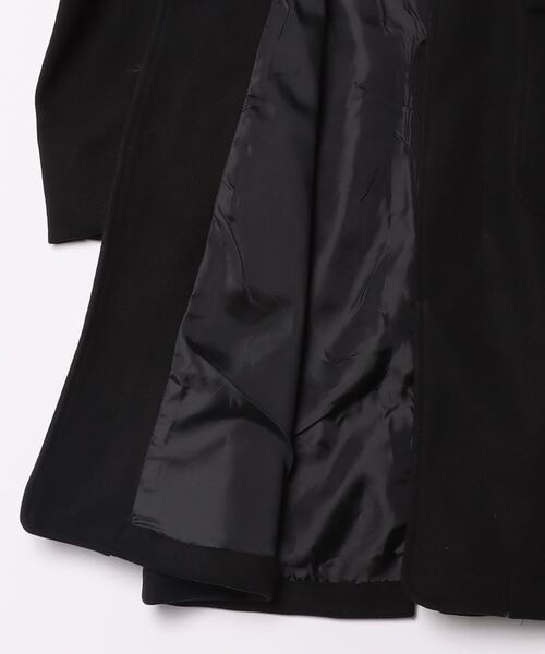 Sakka(サッカ)の「テックウールメルトンコート ロング丈(ステンカラーコート・メンズ・ベージュ/ブラック・MEDIUM/LARGE)」の8枚目の写真