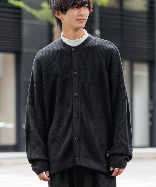 SNS カーディガン FREAK'S STORE カーディガン 限定展開 スナップボタン ニット