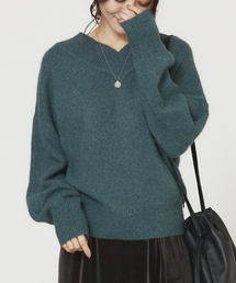 abahouse mavie | ふわふわウールラメ2WAYニット(ニット/セーター)