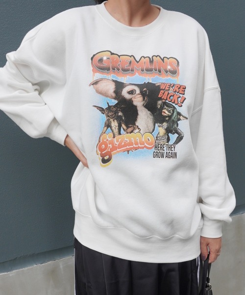 E.M.A.N.O.N(エマノン)の「【E.M.A.N.O.N】GREMLINS プリントBIGスウェットプルオーバー/プリント裏起毛プルオーバー(RO)(スウェット・レディース・ブラック/スミクロ/オフホワイト・FREE)」の6枚目の写真