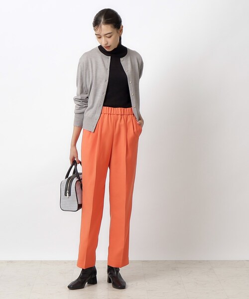 OPAQUE.CLIP（オペークドットクリップ）の「◆クルーネックニットカーディガン ≪Filivivi/フィルビビ≫【洗濯機洗い可】（カーディガン/ボレロ・レディース・グレー/ブラック/ブラウン系その他・36/38/40/42）」の16枚目の写真