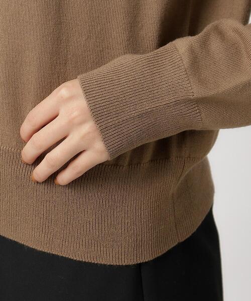 OPAQUE.CLIP（オペークドットクリップ）の「◆クルーネックニットカーディガン ≪Filivivi/フィルビビ≫【洗濯機洗い可】（カーディガン/ボレロ・レディース・グレー/ブラック/ブラウン系その他・36/38/40/42）」の9枚目の写真