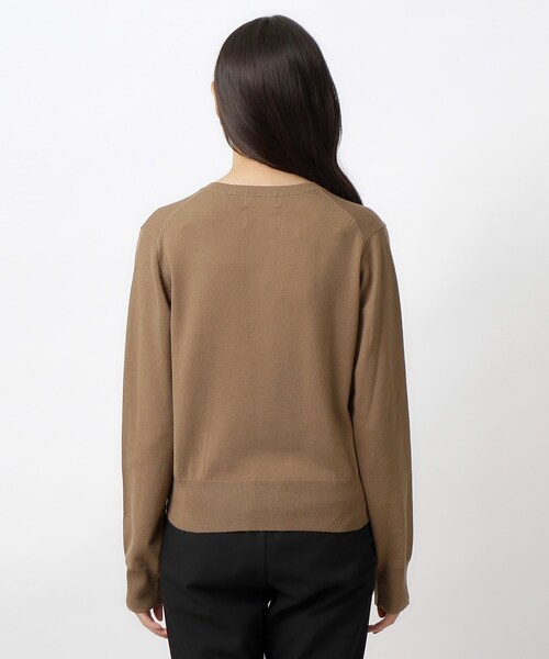 OPAQUE.CLIP（オペークドットクリップ）の「◆クルーネックニットカーディガン ≪Filivivi/フィルビビ≫【洗濯機洗い可】（カーディガン/ボレロ・レディース・グレー/ブラック/ブラウン系その他・36/38/40/42）」の13枚目の写真