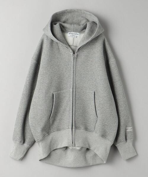 アメリカーナ　パーカー　グレー AMERICANA（アメリカーナ） パーカー for SALON」別注ジップフーディー