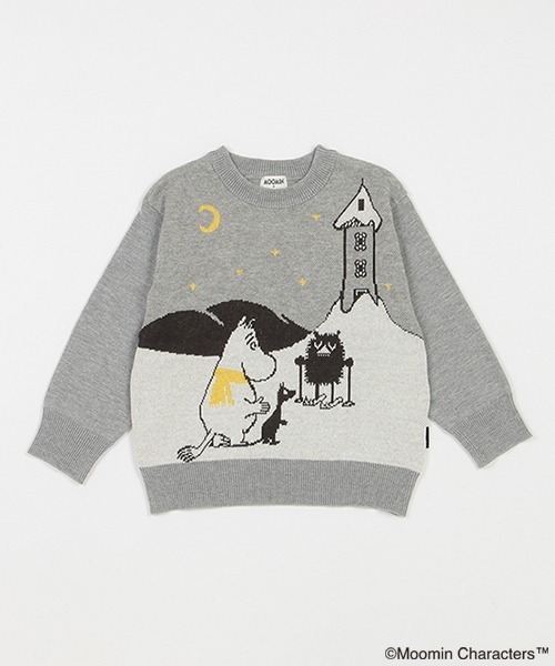 kladskap(クレードスコープ)の「MOOMIN/雪山セーター(ニット/セーター・キッズ・ライトブルー/トップグレー・90cm/100cm/110cm/120cm)」の8枚目の写真