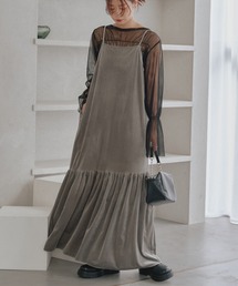 Kastane | ベロアギャザーワンピース(ワンピース)