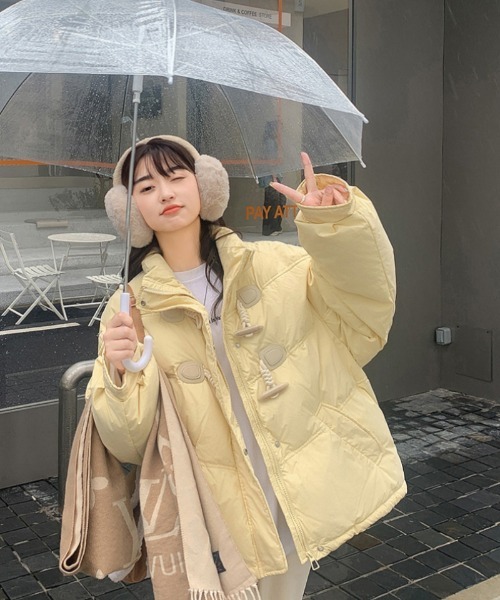 Ritzy（リッツィー）の「トグルボタンデザイン スタンドカラー エコ