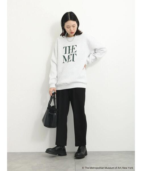 Samansa Mos2 blue(サマンサモスモスブルー)の「《EC限定》【THE MET】裏起毛スウェット(Tシャツ/カットソー・レディース・キナリ/トップグレー・XL/L)」の22枚目の写真