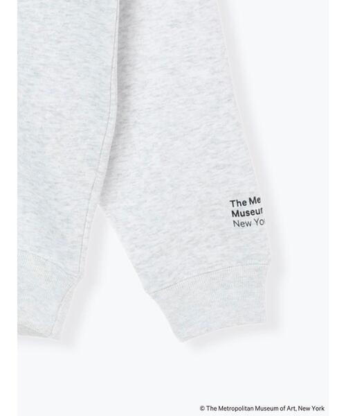 Samansa Mos2 blue(サマンサモスモスブルー)の「《EC限定》【THE MET】裏起毛スウェット(Tシャツ/カットソー・レディース・キナリ/トップグレー・XL/L)」の7枚目の写真