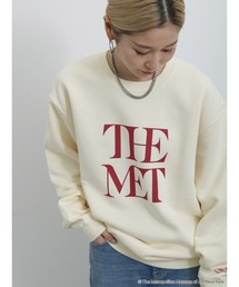 Samansa Mos2 blue | 《EC限定》【THE MET】裏起毛スウェット(Tシャツ/カットソー)