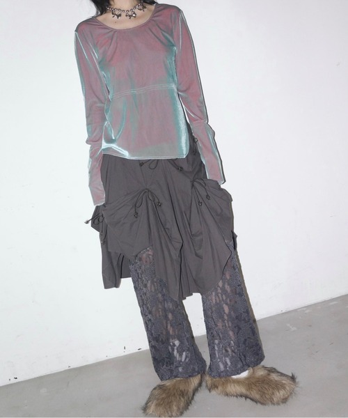 select 】shirring ribbon SK / シャーリングリボンスカート