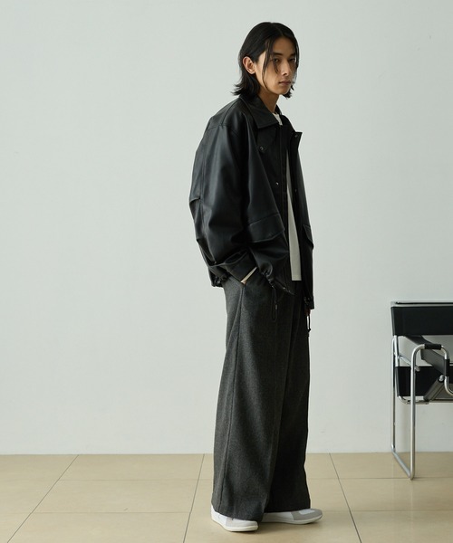 EMMA CLOTHES(エマクローズ)の「ヴィンテージメイク オーバーサイズミリタリーブルゾン(ブルゾン・メンズ・ブラック/カーキ/スモークグレー/ダークブラウン・M/L/S)」の19枚目の写真