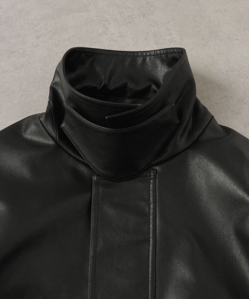 EMMA CLOTHES(エマクローズ)の「ヴィンテージメイク オーバーサイズミリタリーブルゾン(ブルゾン・メンズ・ブラック/カーキ/スモークグレー/ダークブラウン・M/L/S)」の6枚目の写真