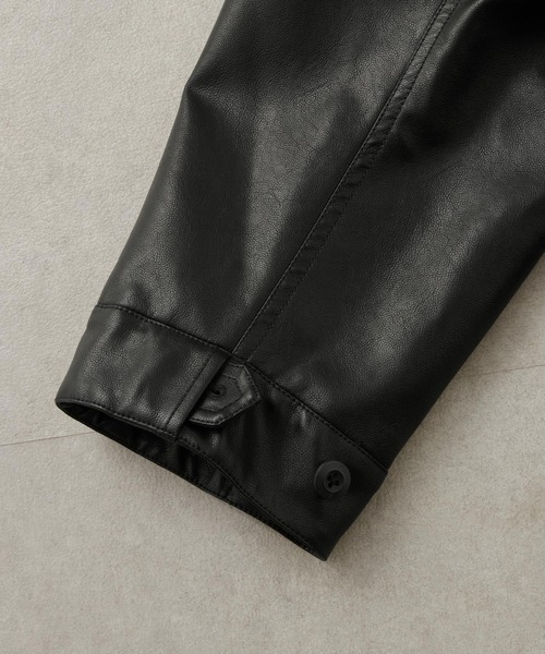 EMMA CLOTHES(エマクローズ)の「ヴィンテージメイク オーバーサイズミリタリーブルゾン(ブルゾン・メンズ・ブラック/カーキ/スモークグレー/ダークブラウン・M/L/S)」の8枚目の写真