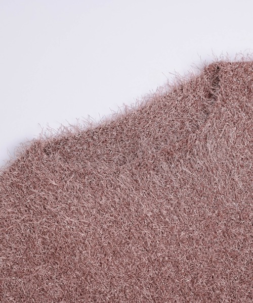 AMELY（エミリー）の「クロップドシャギーラメニット（ニット/セーター・レディース・シルバー/グレー/ブラック/ピンク・フリー）」の20枚目の写真