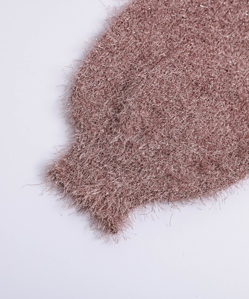 AMELY（エミリー）の「クロップドシャギーラメニット（ニット/セーター・レディース・シルバー/グレー/ブラック/ピンク・フリー）」の22枚目の写真