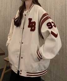SHEENA | サガラ刺しゅうロゴオーバーサイズスタジャン(スタジャン)