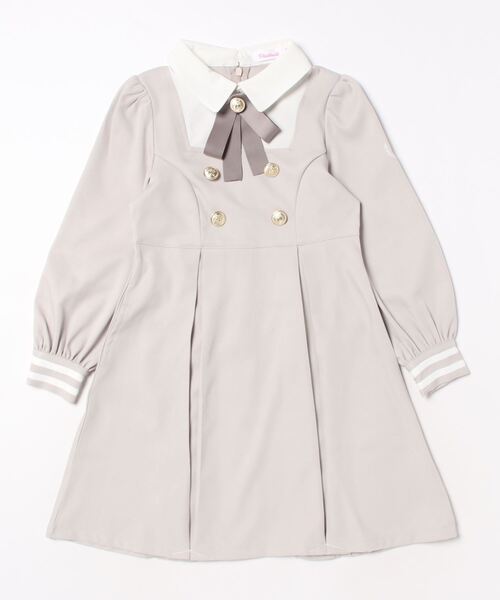 PINKHUNT(ピンクハント)の「PINKHUNT ピンクハント スクエアネック ドッキング ワンピース 8996K(ワンピース・キッズ・ブラック/アッシュグレー・160cm/140cm/130cm/150cm/120cm)」の5枚目の写真