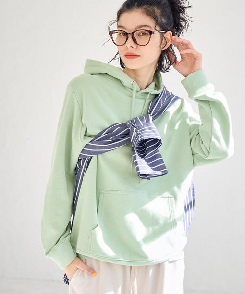 ROPE' PICNIC（ロペピクニック）の「【DISCUS ATHLETIC/ディスカスアスレチック】カラーフーディー（パーカー・レディース・ブラック/ライトグリーン/グレー/ピンク/ホワイト/レッド系その他2/ラベンダー・40/38）」の4枚目の写真