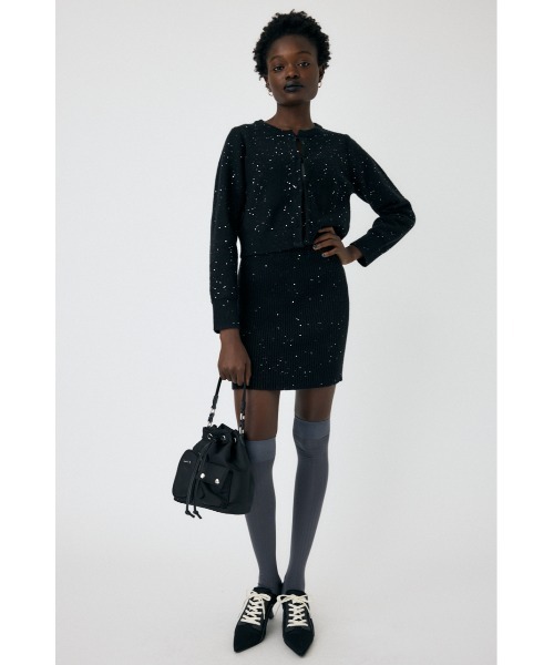 MOUSSY(マウジー)の「SPANGLE KNIT COMBI ワンピース(ワンピース・レディース・杢グレー/ブラック/ライトブルー・FREE)」の22枚目の写真