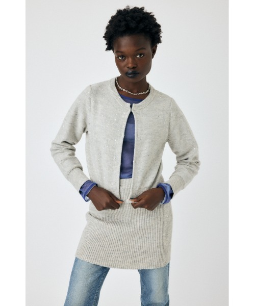 セール】SPANGLE KNIT COMBI ワンピース(ワンピース)|MOUSSY セール】SPANGLE KNIT COMBI ワンピース(ワンピース)|MOUSSY