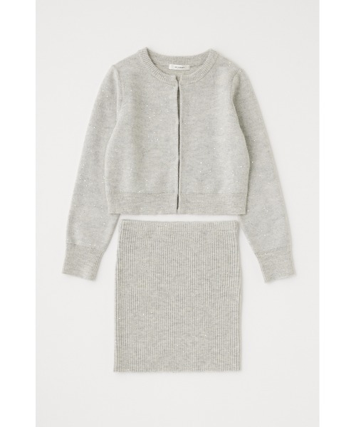 MOUSSY(マウジー)の「SPANGLE KNIT COMBI ワンピース(ワンピース・レディース・杢グレー/ブラック/ライトブルー・FREE)」の11枚目の写真