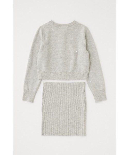 MOUSSY(マウジー)の「SPANGLE KNIT COMBI ワンピース(ワンピース・レディース・杢グレー/ブラック/ライトブルー・FREE)」の10枚目の写真