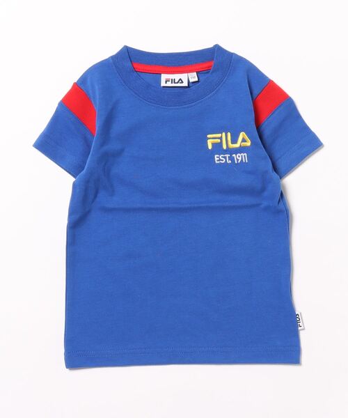 FILA（フィラ）の「【FILA】半袖Tシャツ/キッズ（Tシャツ/カットソー・キッズ・オートミール/ロイヤルブルー・110cm/120cm/130cm）」の2枚目の写真