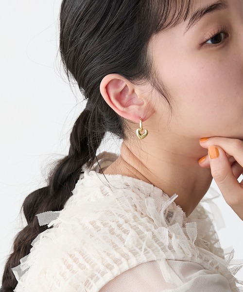 forksy.】2WAYハートフープピアス forksy.│MONO-MART